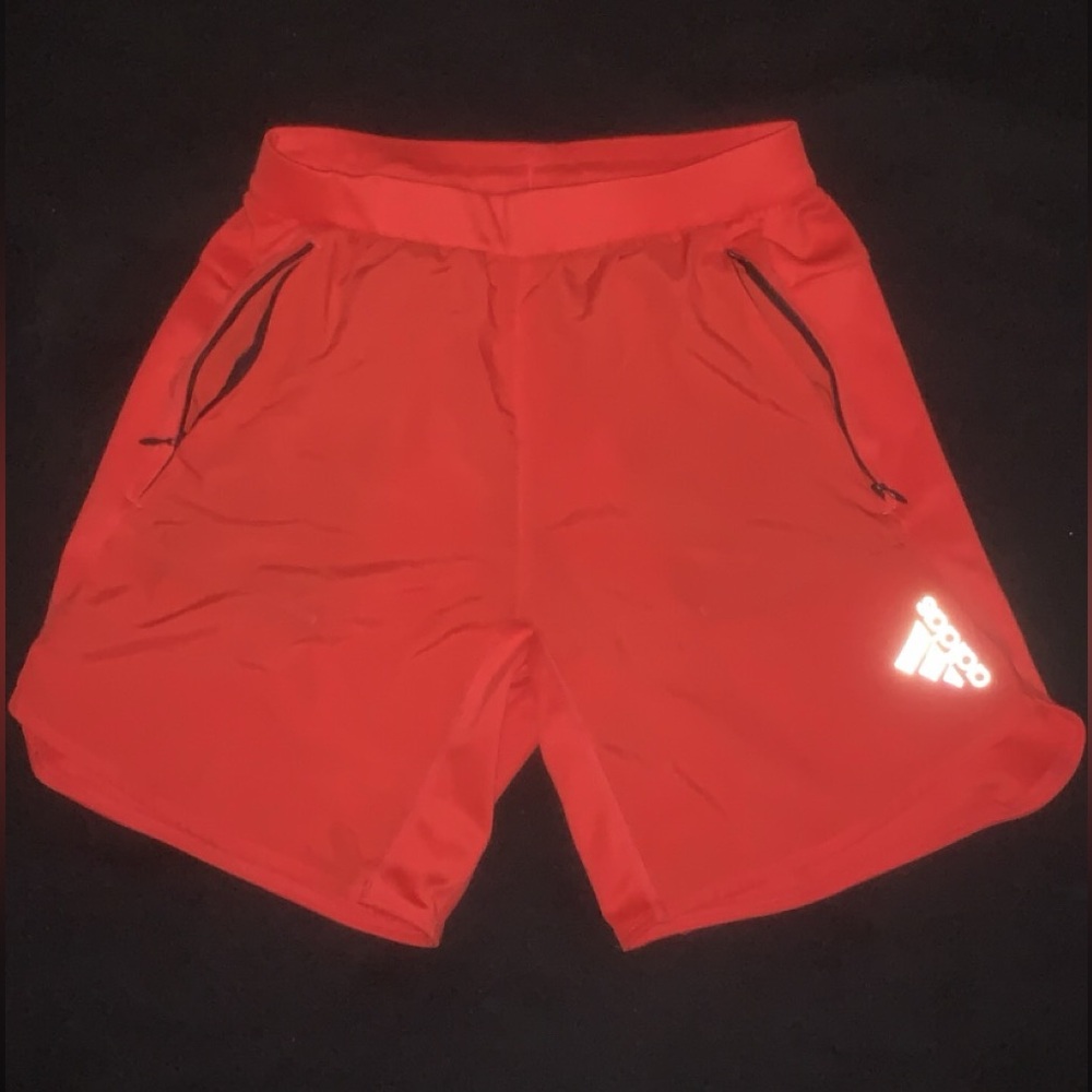 Adidas Reflective Logo Athletic Shorts Unisex